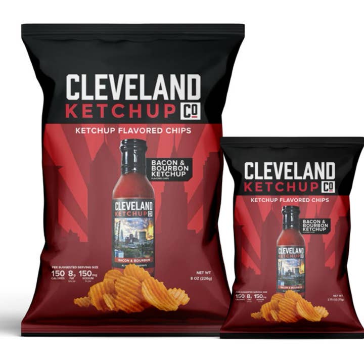 Cleveland Ketchup Co. - Vendita all'ingrosso Patatine - Patatine al Ketchup con Bacon e Bourbon