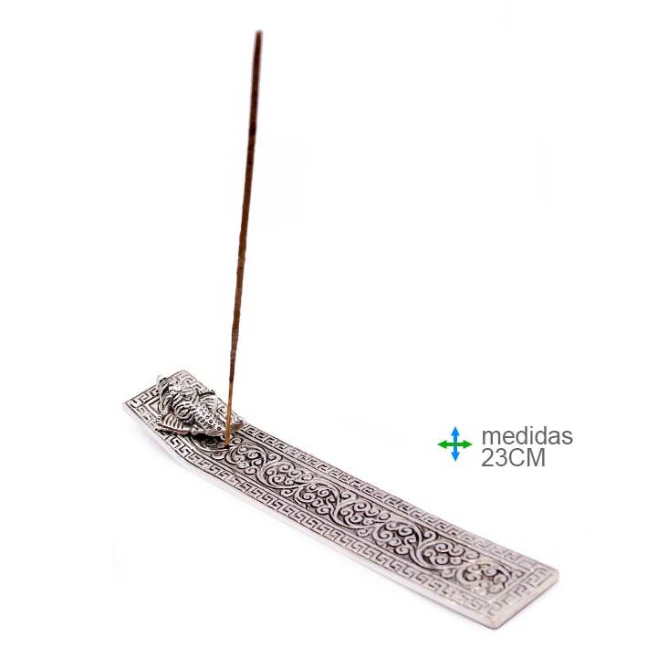Porta incenso in metallo 23 cm (2 pezzi) per la vendita all'ingrosso da parte di Esoterica Arte