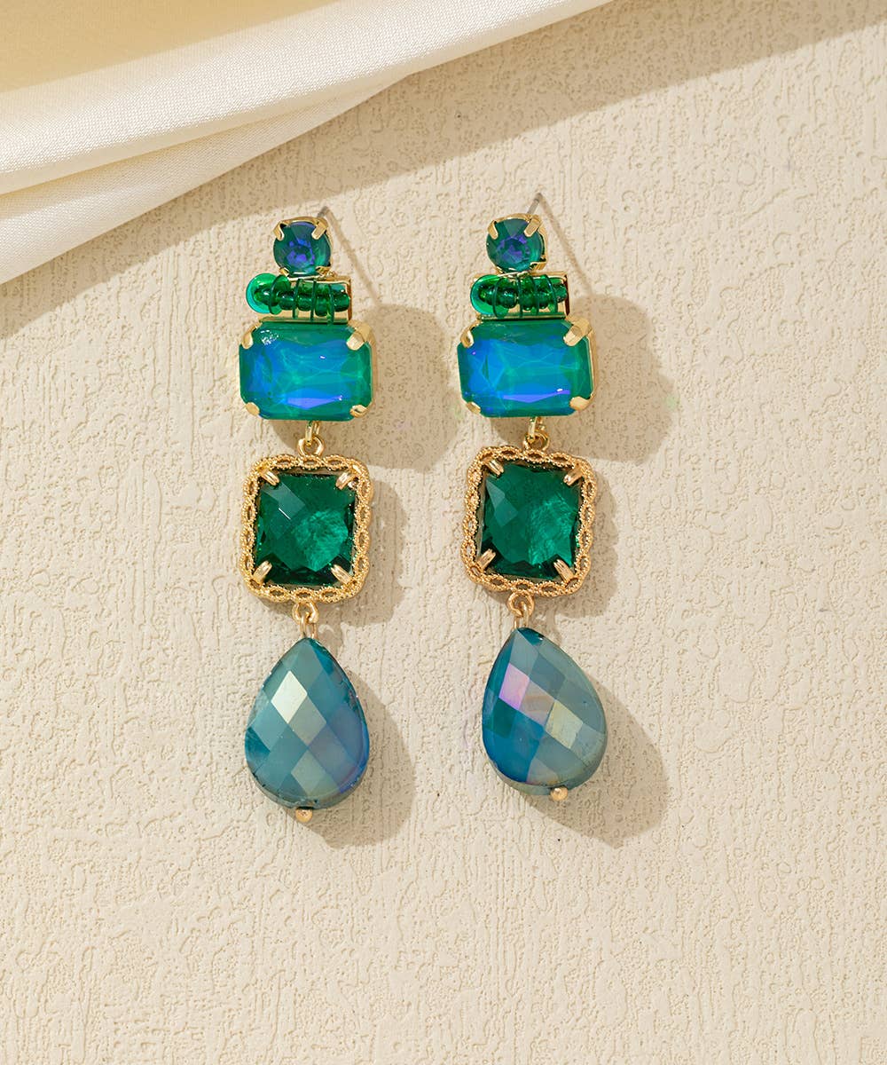 Blossom bijoux - Wholesale Hangende/ronde oorbellen - Veelgekleurde hangende oorbellen – 26AHBOL0382