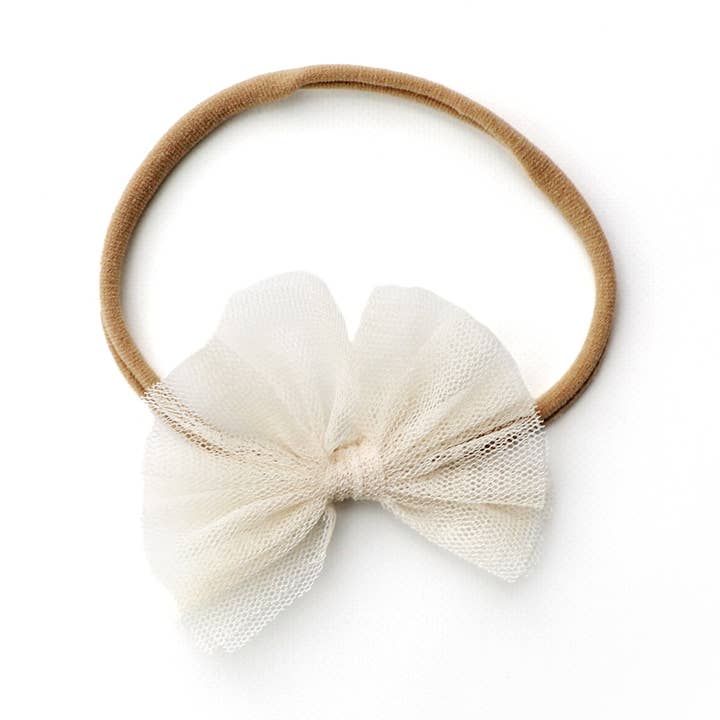 Cerchietto con fiocco in tulle - SANDY per la vendita all'ingrosso da parte di With Love for Kids