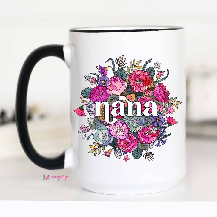 Mugsby - Wholesale Coffee Mug - Mama Floral Mother's Day Mug, Mom Mug