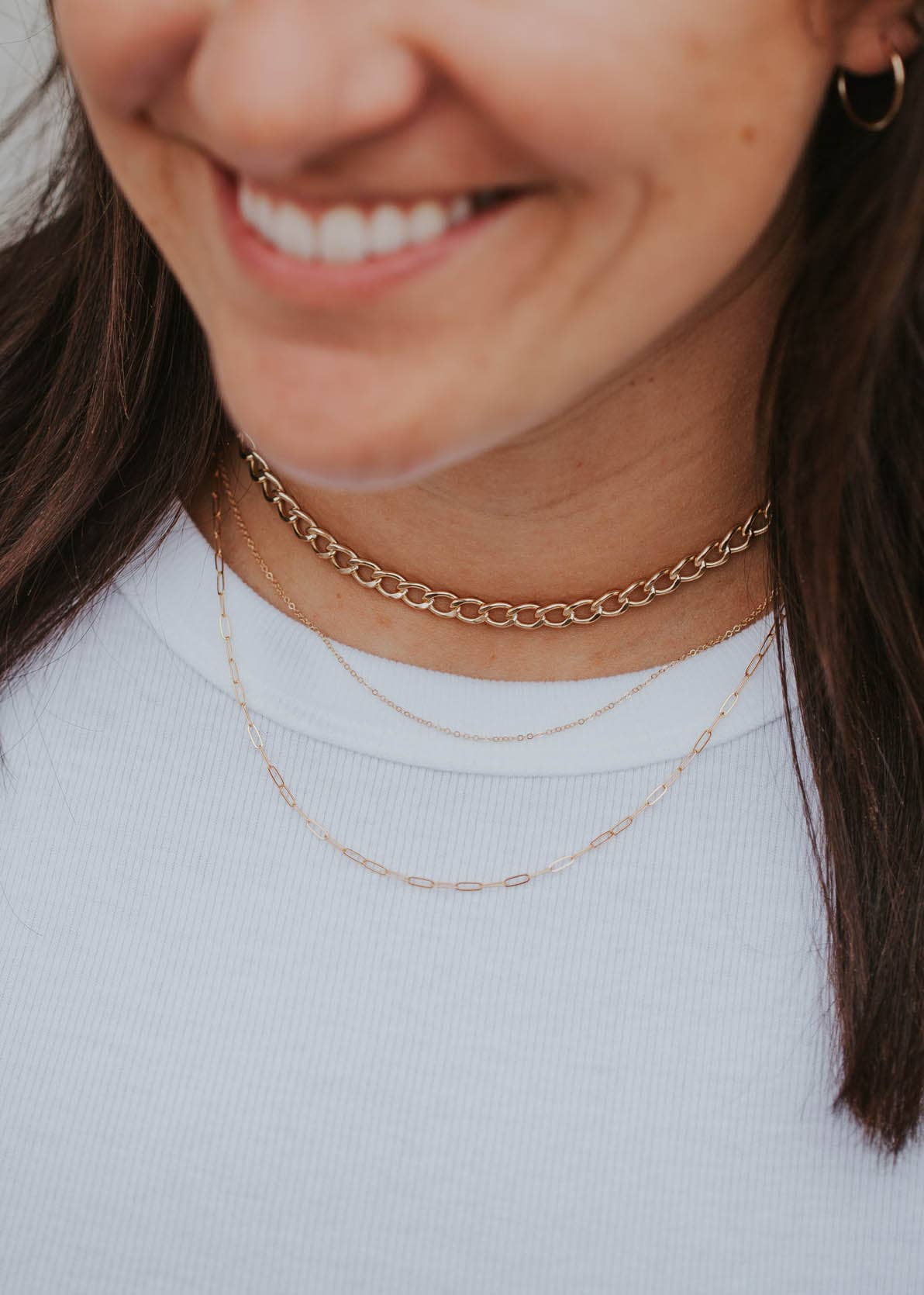 Hello Adorn - Vente Collier maille et chaîne - Chaîne Maeve | Remplissage en or 14 carats + argent sterling5