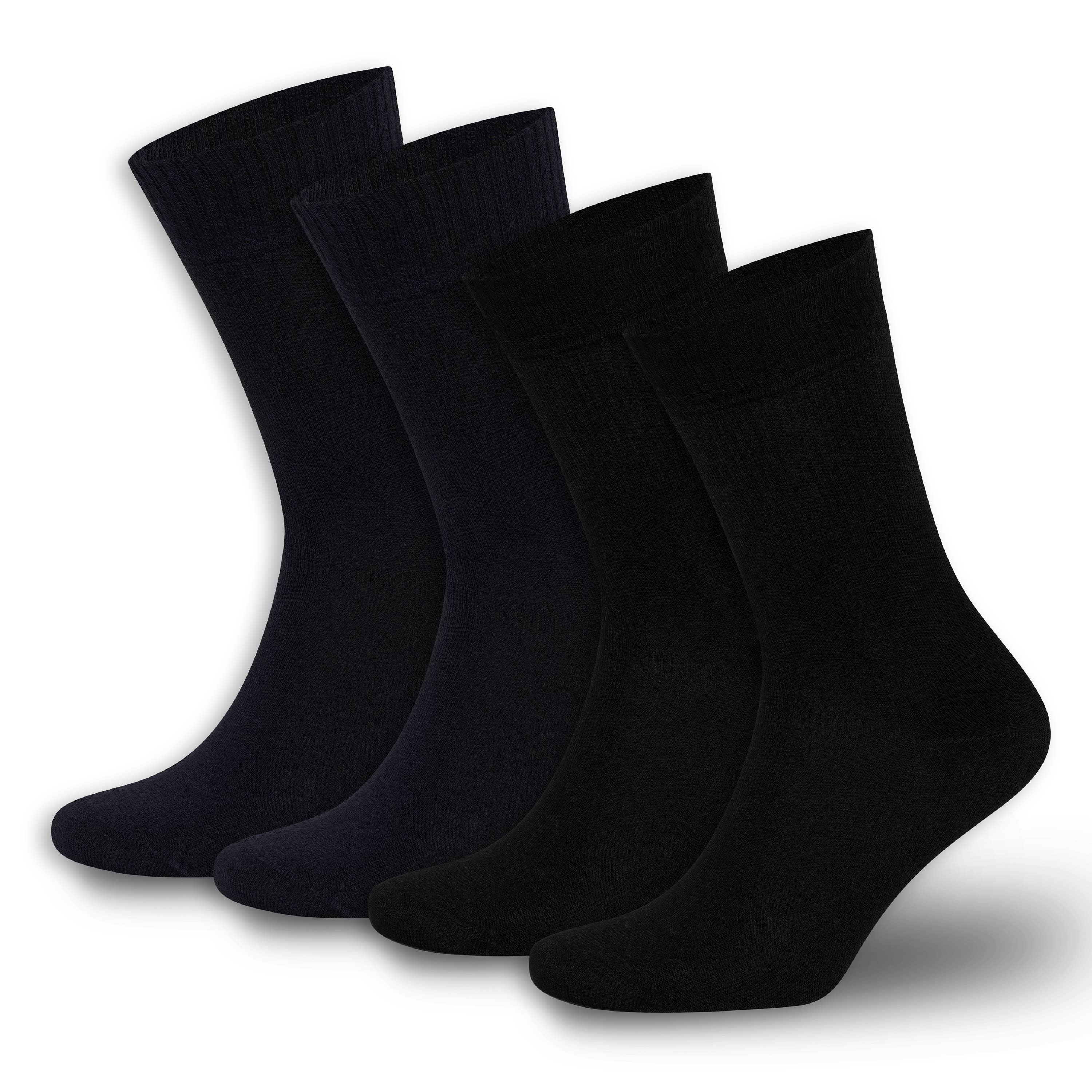 Bambooven - Wholesale Socks - Unisex - Men & Women Bamboo Diabetic Crew Socks 4-Pack 16