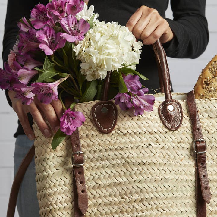 Verve Culture - Wholesale Backpack - Women's - Moroccan Shopping Basket Backpack