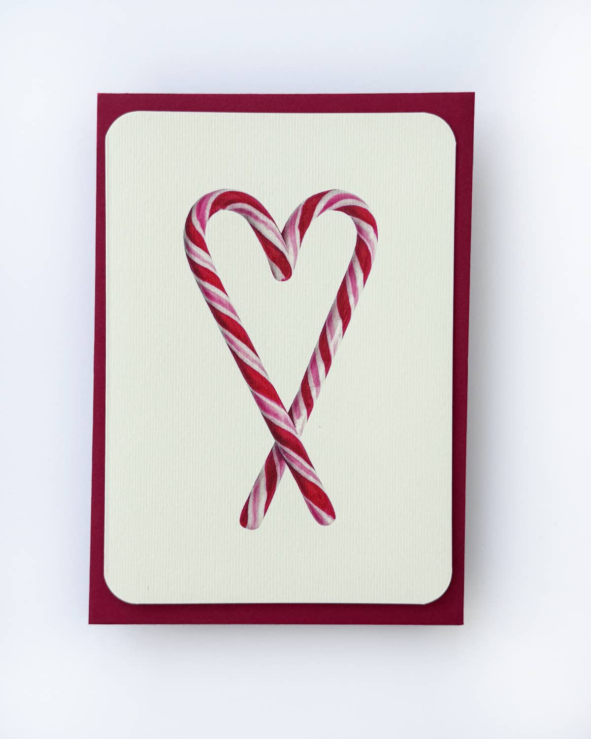 Canonbury Press - Wholesale Christmas Card - Candy Cane Heart Greeting Card | Birthday Card1