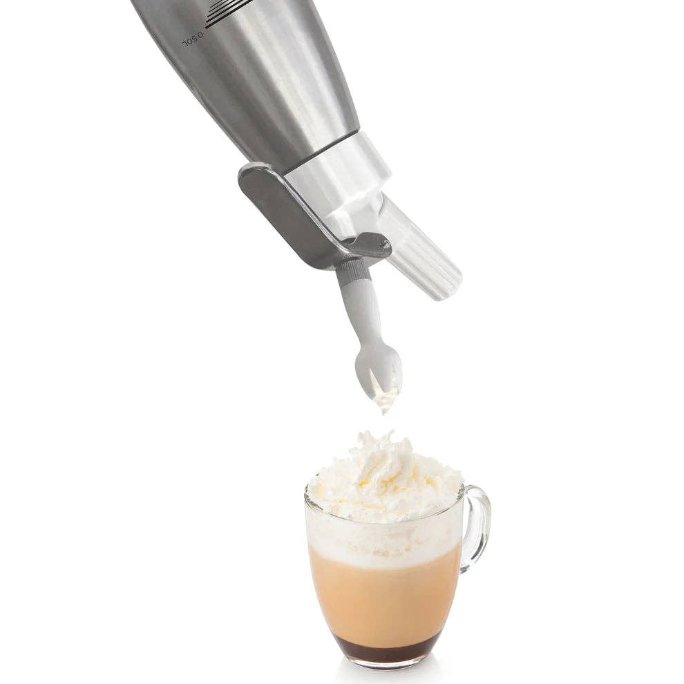 EcoQuality – wholesale Kitchen tool/gadget – CW-A05 1 Pint 3&quot; Dia x 12&quot; H Aluminum Whip Cream Dispenser1