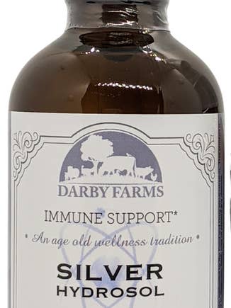 Silver Hydrosol Dropper 4 oz for wholesale by Darby Farms Wellness