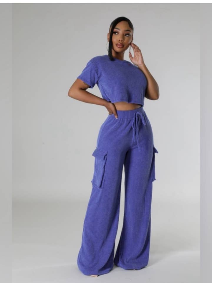 Mia Blue Two Piece Set for wholesale by Boutique1979