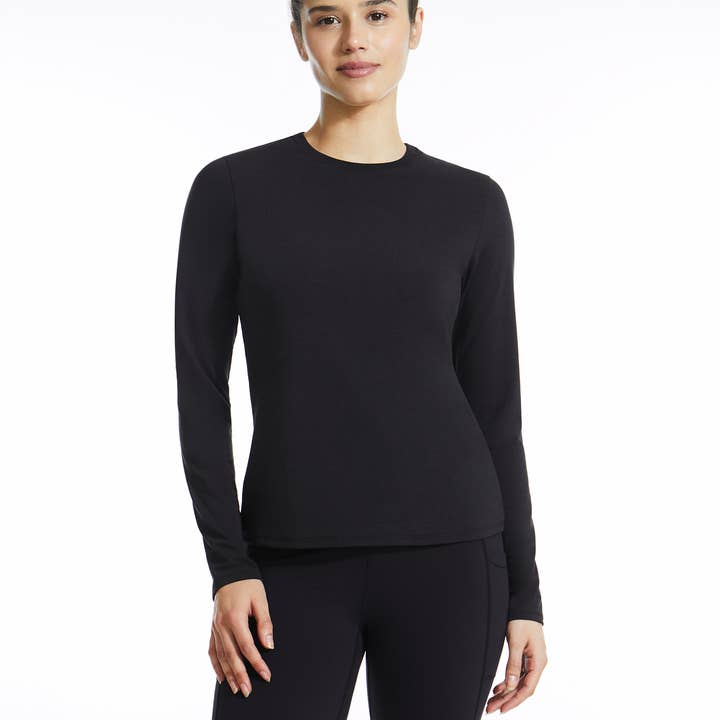 Performance-T-shirt met lange mouwen voor wholesale door Yoga Works