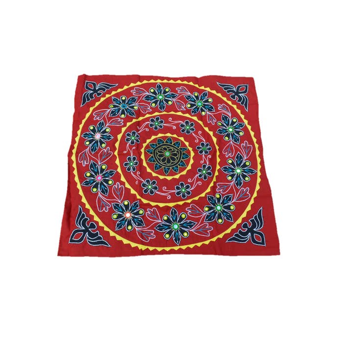 Mandala Upcycled wandhangende woondecoratie Boho Tapestry voor wholesale door OMSutra