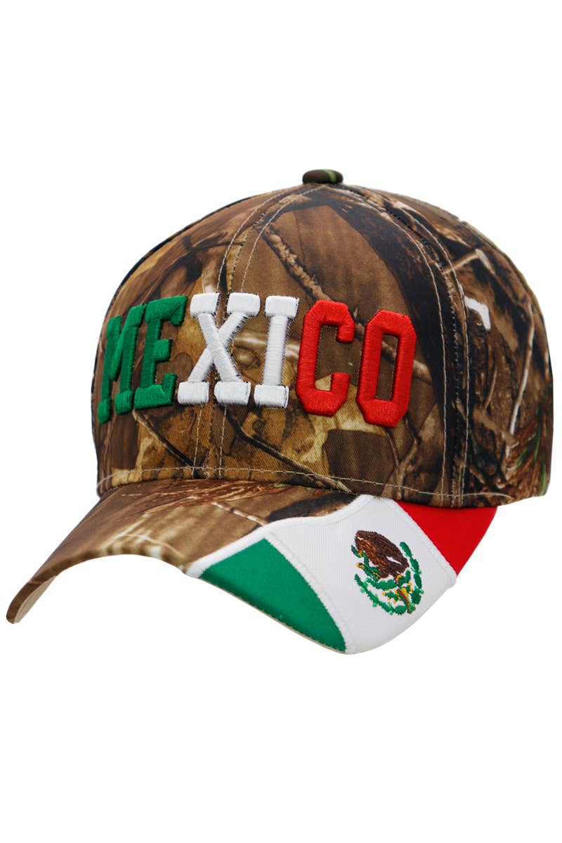 Cap Zone - Wholesale Baseball Cap - Unisex - Mexico Logo Flag Embroidered Acrylic Baseball Cap6