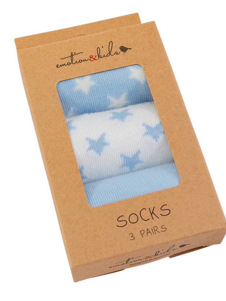 Emotion & Kids - Wholesale Socks – baby - Hearts & Stars (3 Pack) Sock - Baby/Toddler1