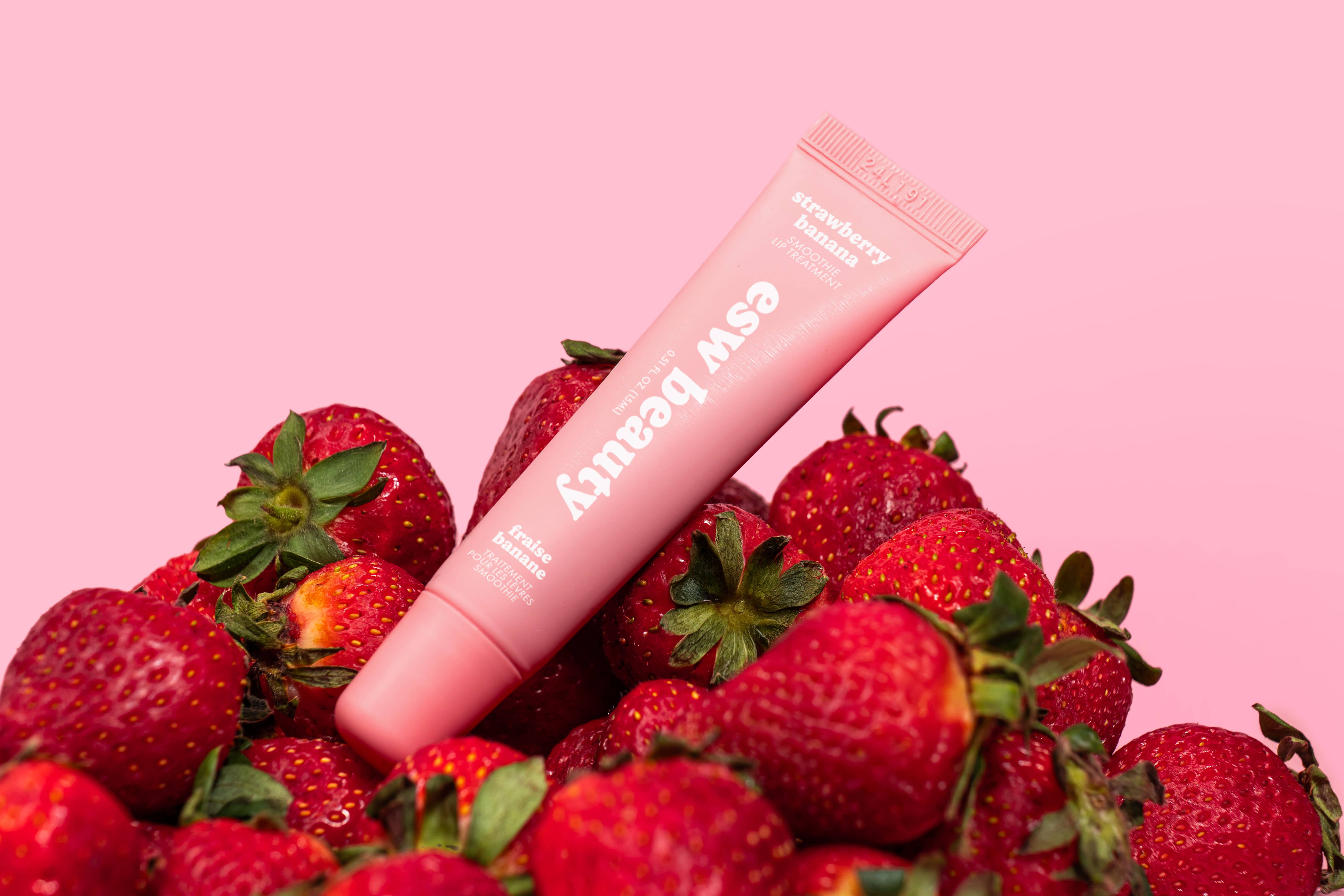 ESW Beauty – wholesale Lip Balm – Strawberry Banana Smoothie Intense Hydration Lip Treatment