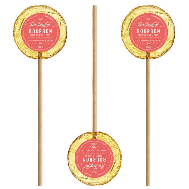 Bee Inspired - Wholesale Lollipop - Honey Lollipops Box of 50 | Kosher Honey Candy