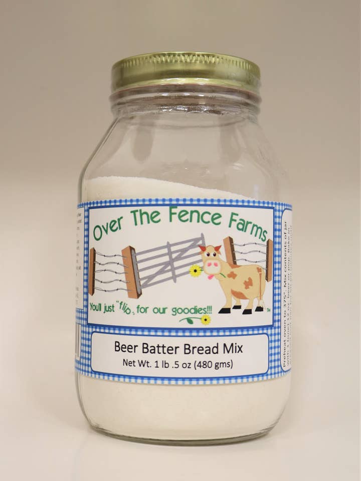 Bierteig-Brotmischung (Glas) für den Großhandel von Over The Fence Farms