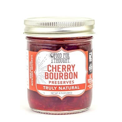 Conserves de bourbon de cerise pour la vente par Food For Thought