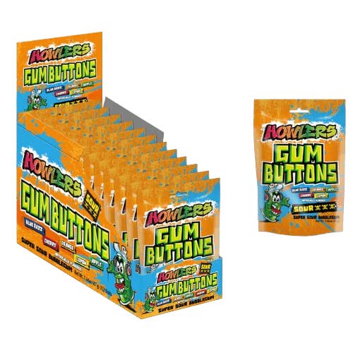 I Got Your Candy – wholesale Tuggummi – Albert's Howlers sura gummiknappar 1.66oz - 12ct