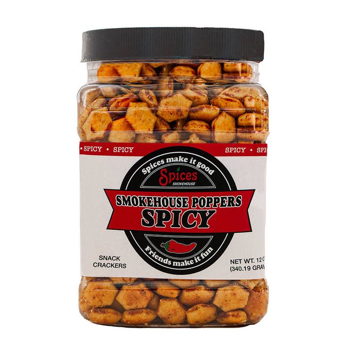 Smokehouse Crackers - Wholesale Crackers - Smokehouse Poppers 3ct "Tester" 12 oz Jars8