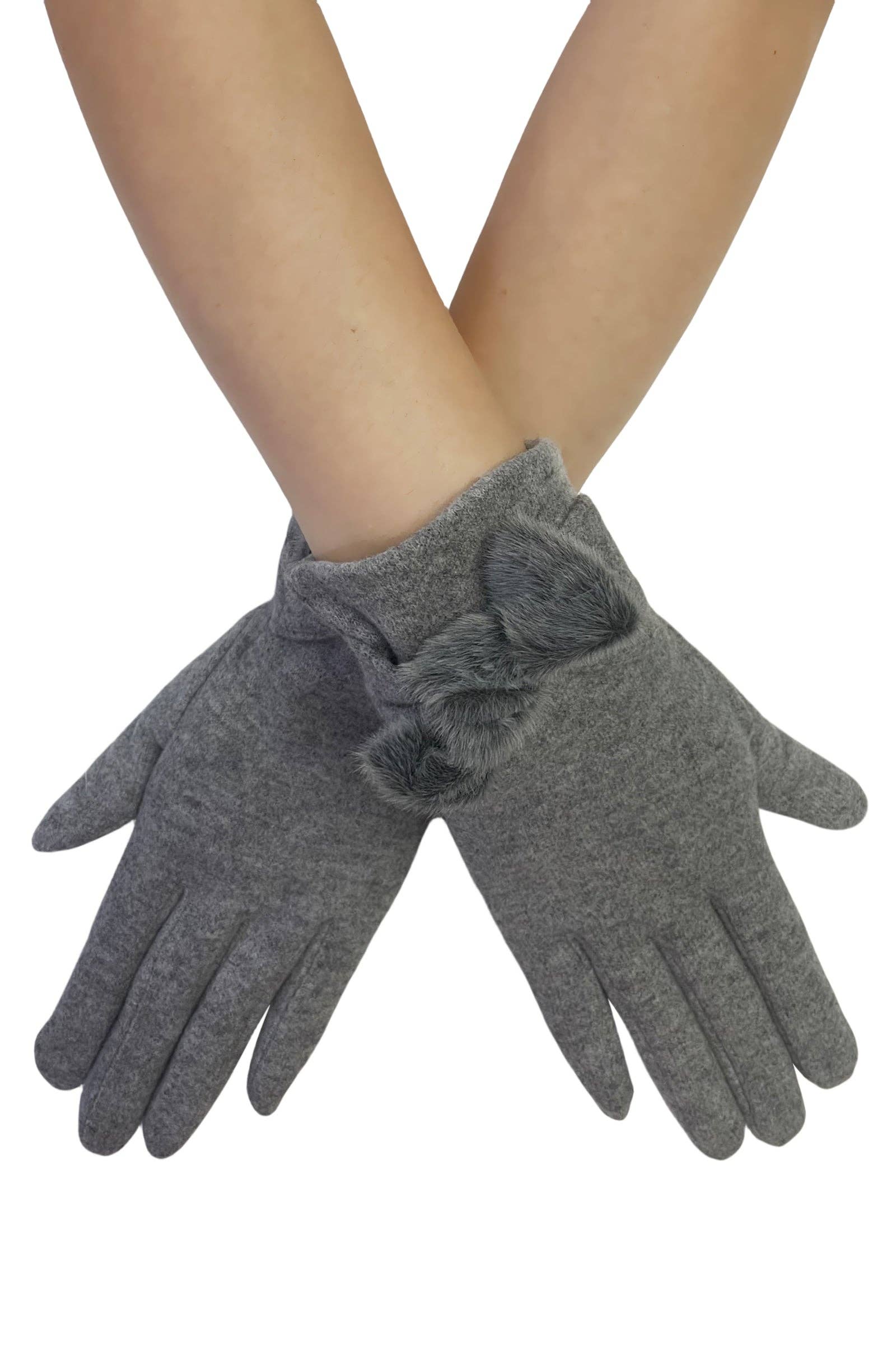 Fashion Scarf World - Wholesale Gloves – Women's - Twist Bow Plain Touchscreen Gloves9