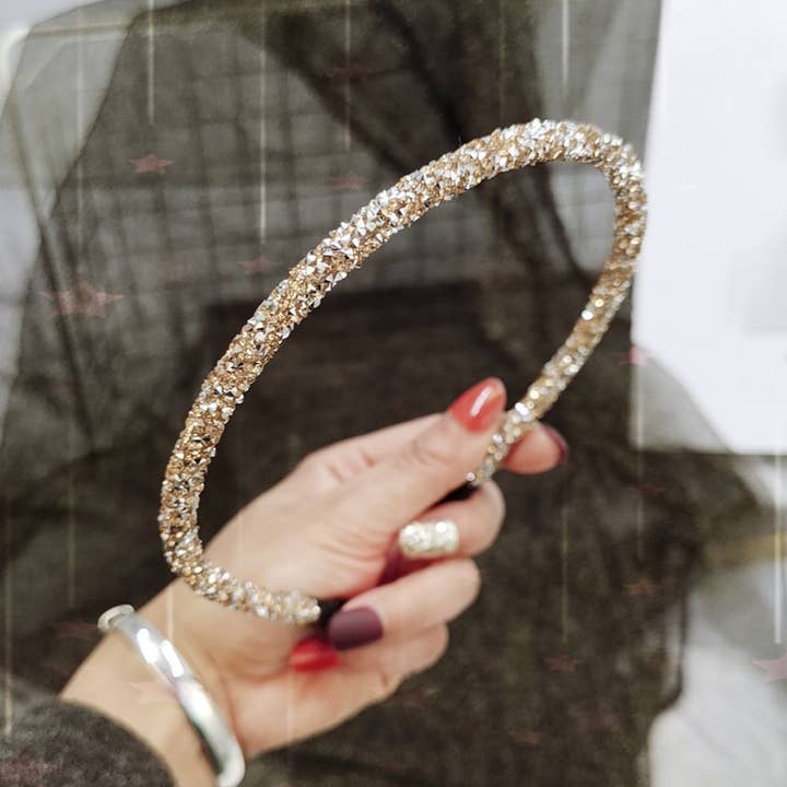 Assorted Sparkly Rhinestone Skinny Headband for wholesale on Faire3