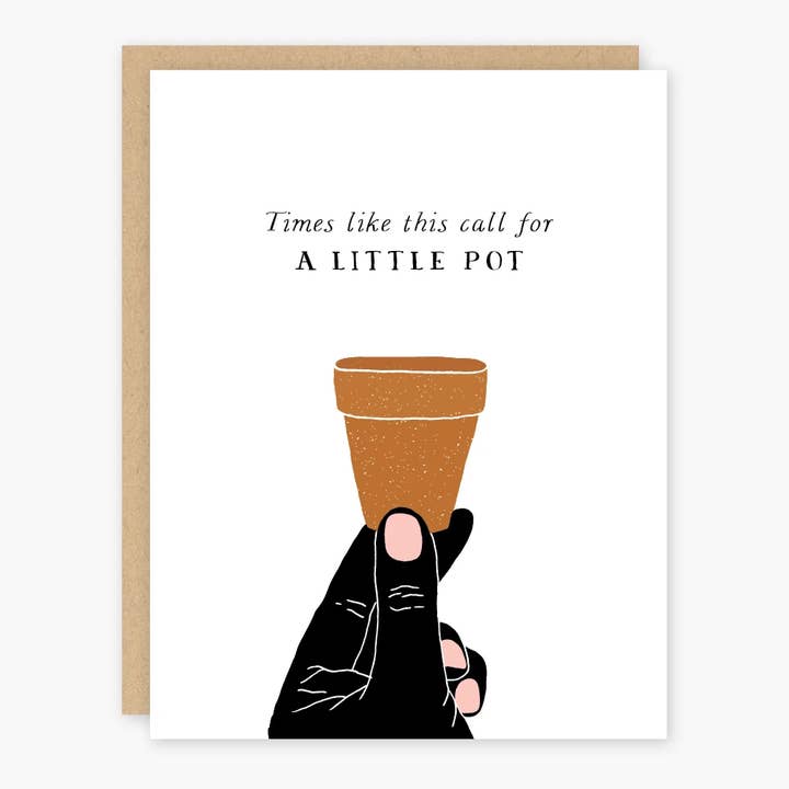 A Little Pot Card for wholesale by Party of One