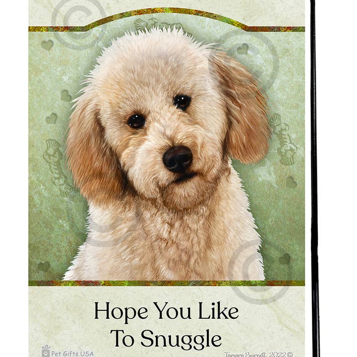 Pet Gifts USA, LLC - Wholesale Flag - Labradoodle Blonde Poodle Cut Hope You're Ready To Snug...
