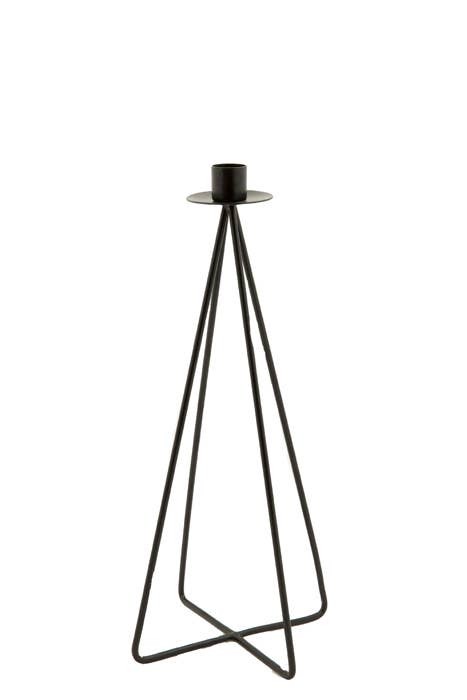 Candle Holder Jasper Black Xl for wholesale by MrsBLOOM