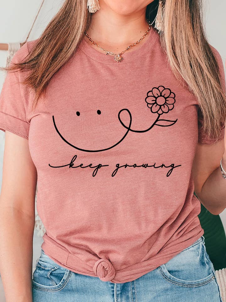 Keep Growing Graphic Tee for wholesale by SGB Wholesale
