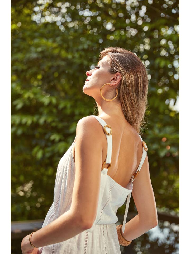 Akosée - Wholesale Dress - Women's - Gabriella Tiered Sundress in White