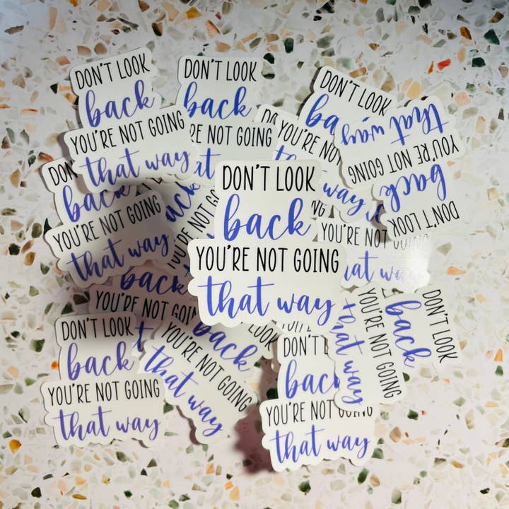 Autocollant Ne regarde pas en arrière pour la vente par Stag Run Creations