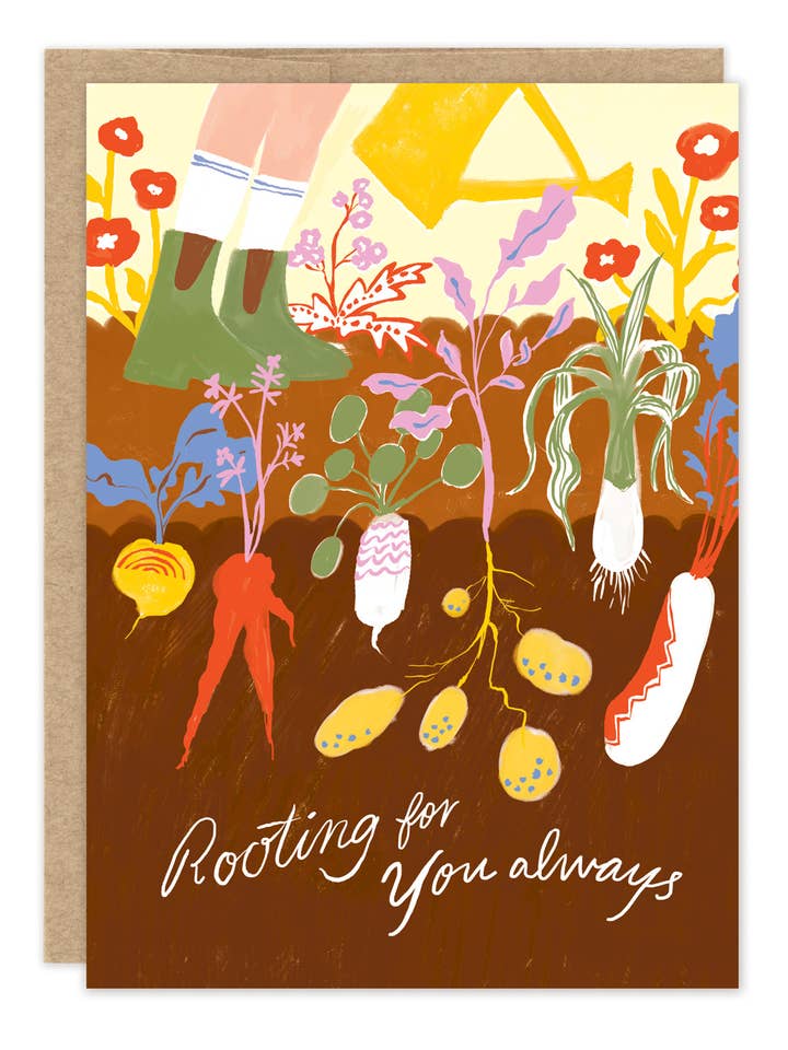 Carte d'encouragement d'enracinement pour vous pour la vente par Biely & Shoaf