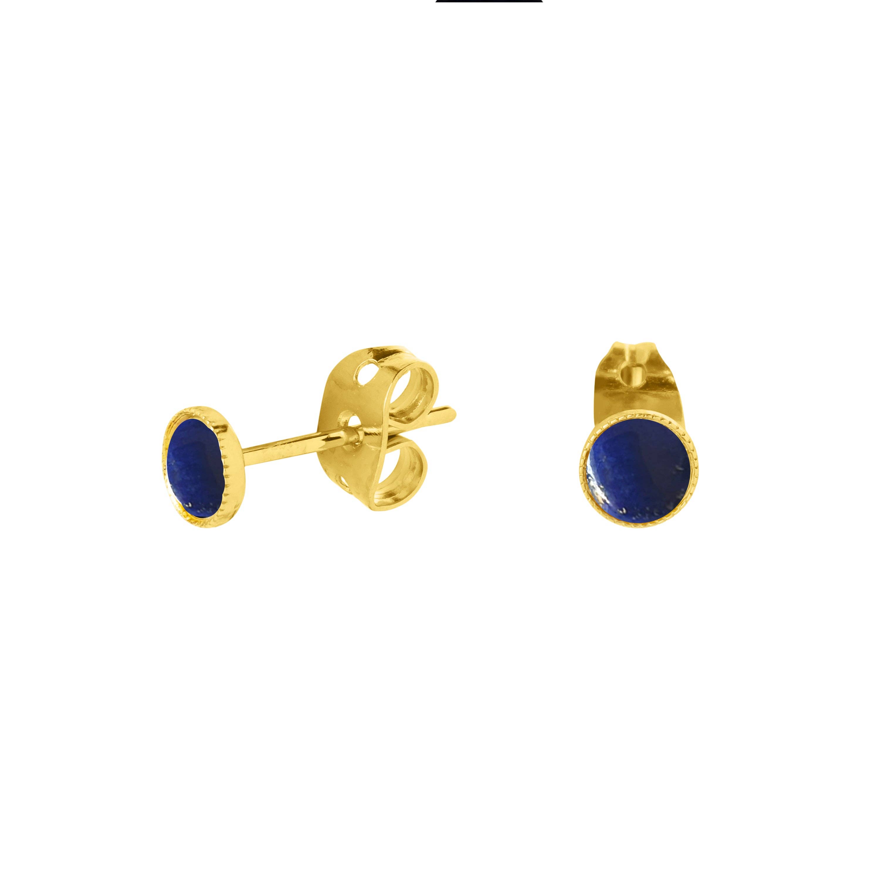 Lovelyday bijoux – wholesale Stud/post earrings – BO Pierre Studs 6mm - 18Kt Gold Plating3