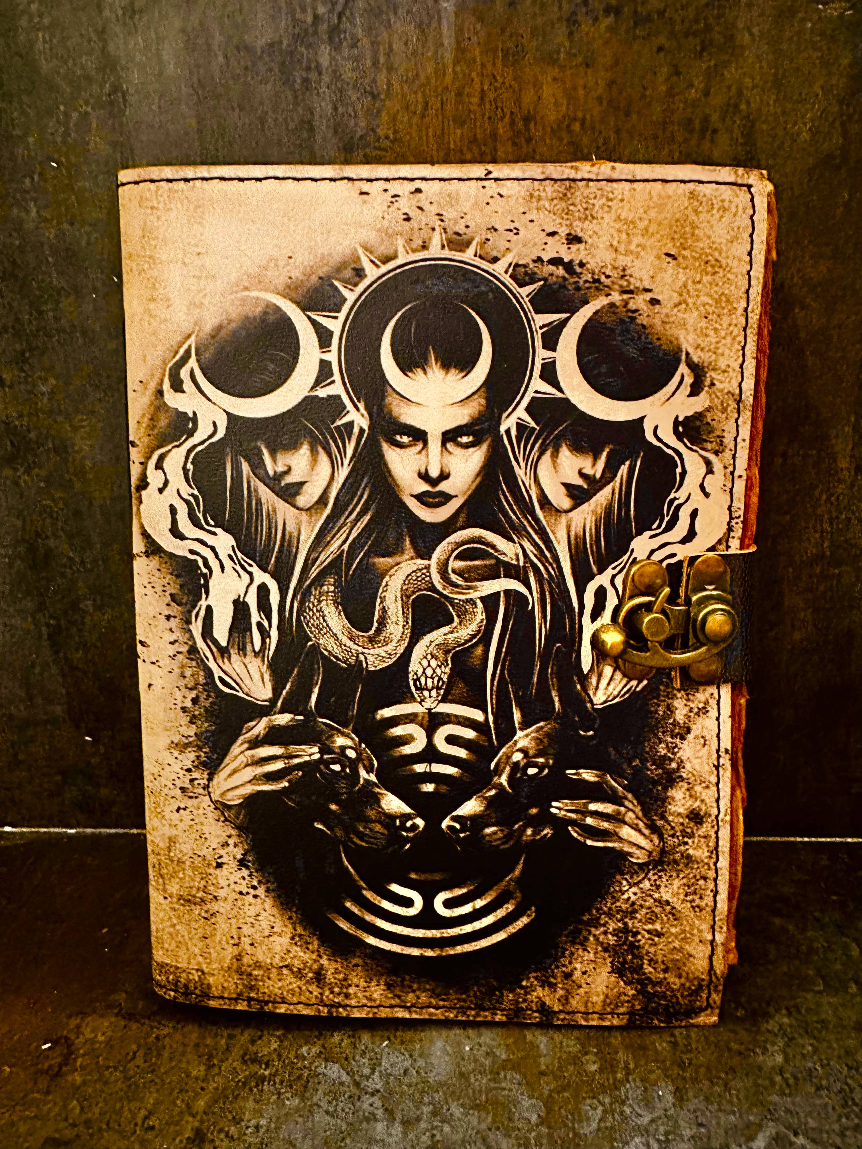 SunlitSage - Wholesale Journal/Diary - Hekate Journal | Hecate | Leather Journal | Blank Vintage Notebook2