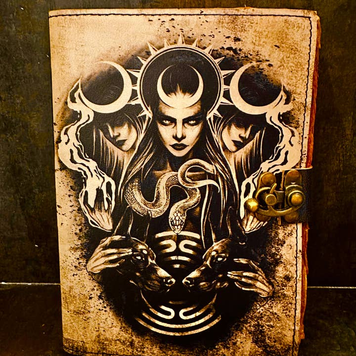 SunlitSage - Wholesale Journal/Diary - Hekate Journal | Hecate | Leather Journal | Blank Vintage Notebook2