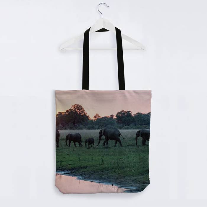 Elephant Family Tote Bag for wholesale by Mac & Bean Designs