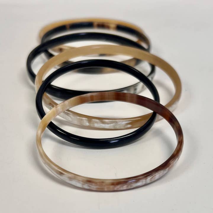 Horn Bracelets, Set of 6 for wholesale by Gitzell FairTrade