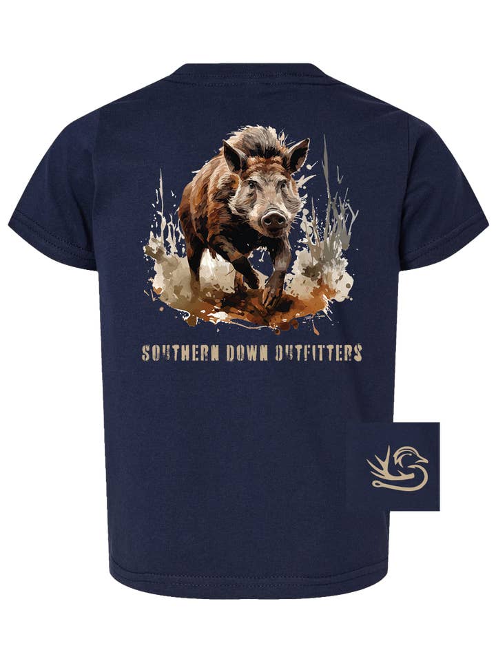 Hog Toddler Tee for wholesale by Southern Down Outfitters