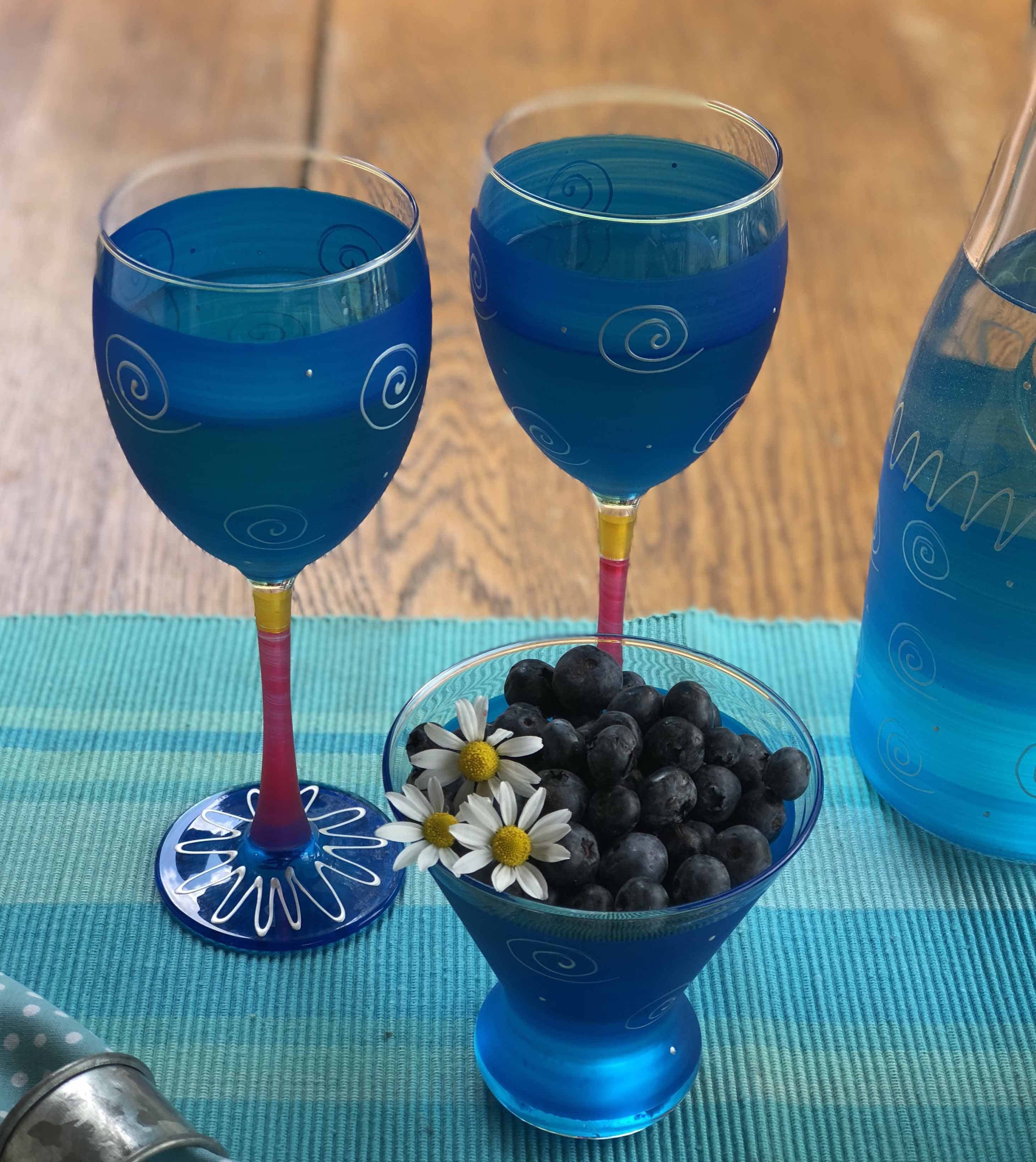 Golden Hill Studio - Vendita all'ingrosso Bicchieri da cocktail/superalcolici - Occhiali cosmopoliti turchesi splendore peruviano1