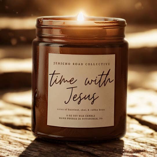 Time With Jesus Soy Wax Candle for wholesale by Jericho Road Collective