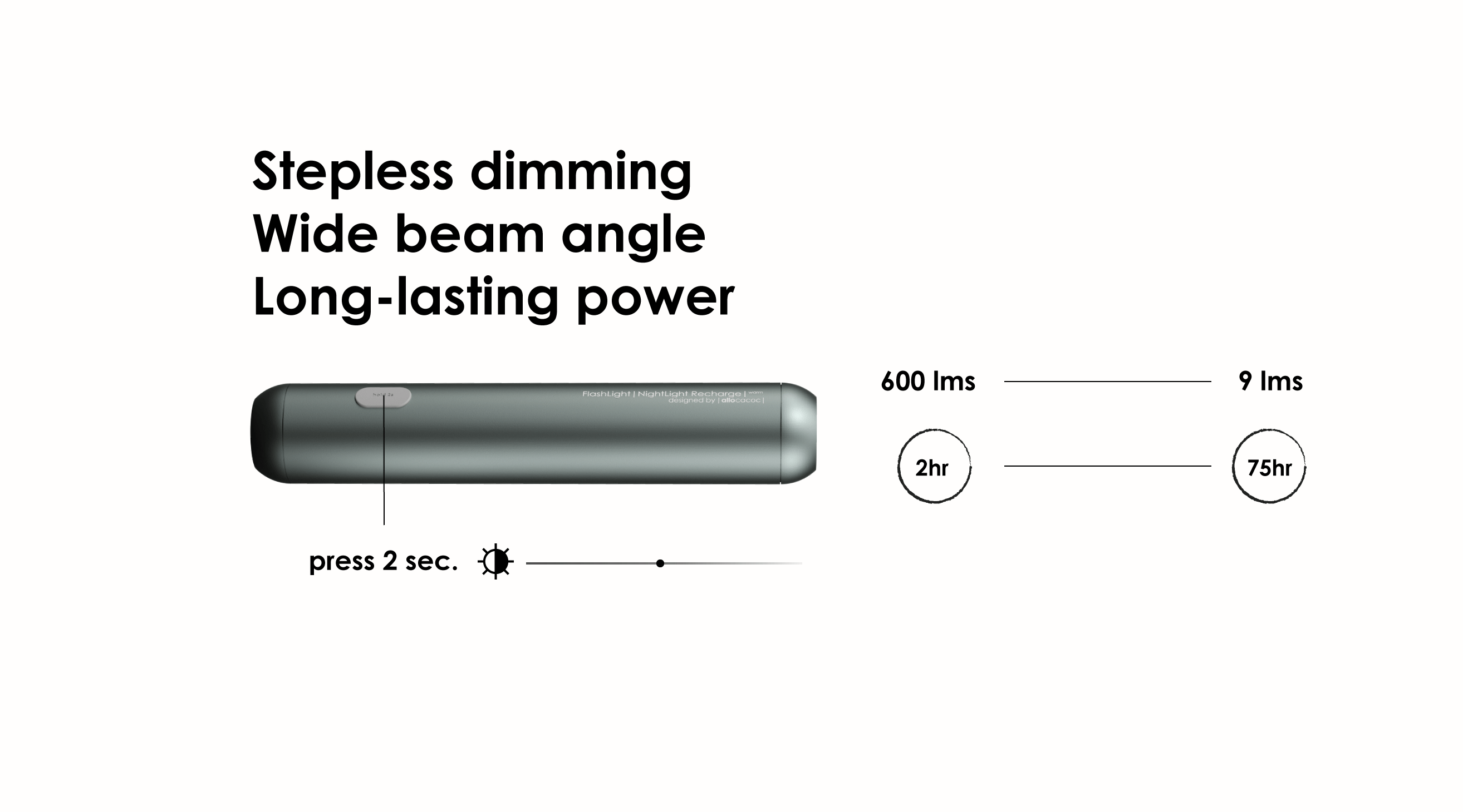 black FlashLight Rechargeable with Clip - Best for Dorm, Decor for wholesale on Faire13