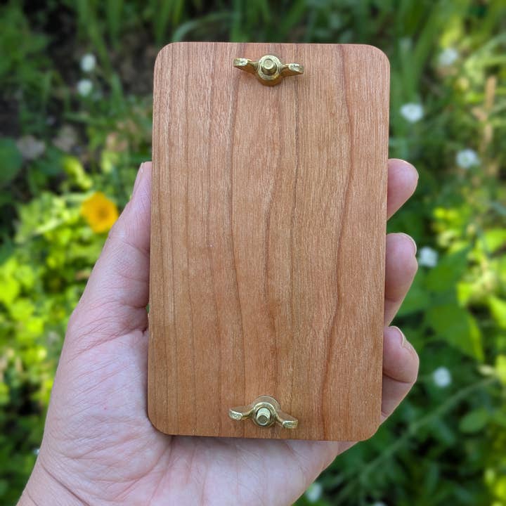 Macon Makes - Wholesale DIY Craft Kit - Pocket Flower Press Made From Genuine Hardwood | 3"x5"10