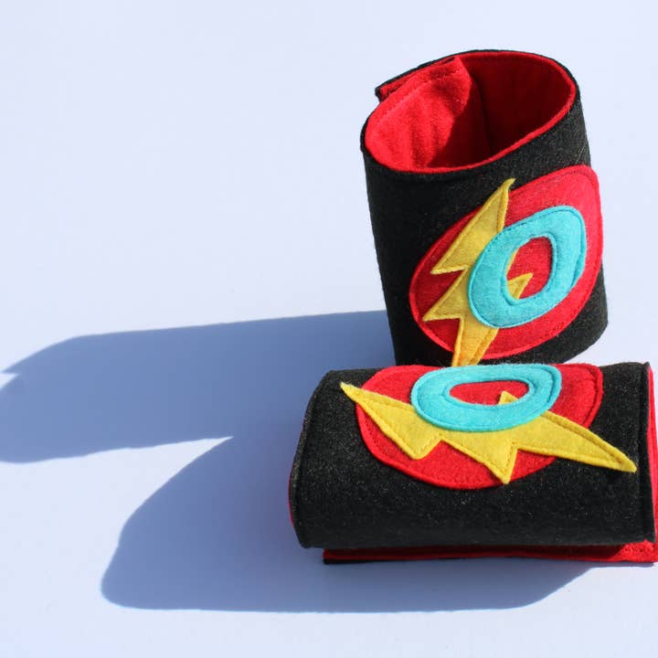 The Flat Of Kat - Wholesale Costume - Kids - Superhero Cuffs For Kids with initial3