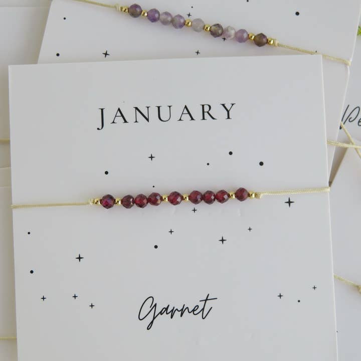Birthstone Beaded Bracelets for wholesale by Curated By Suarez