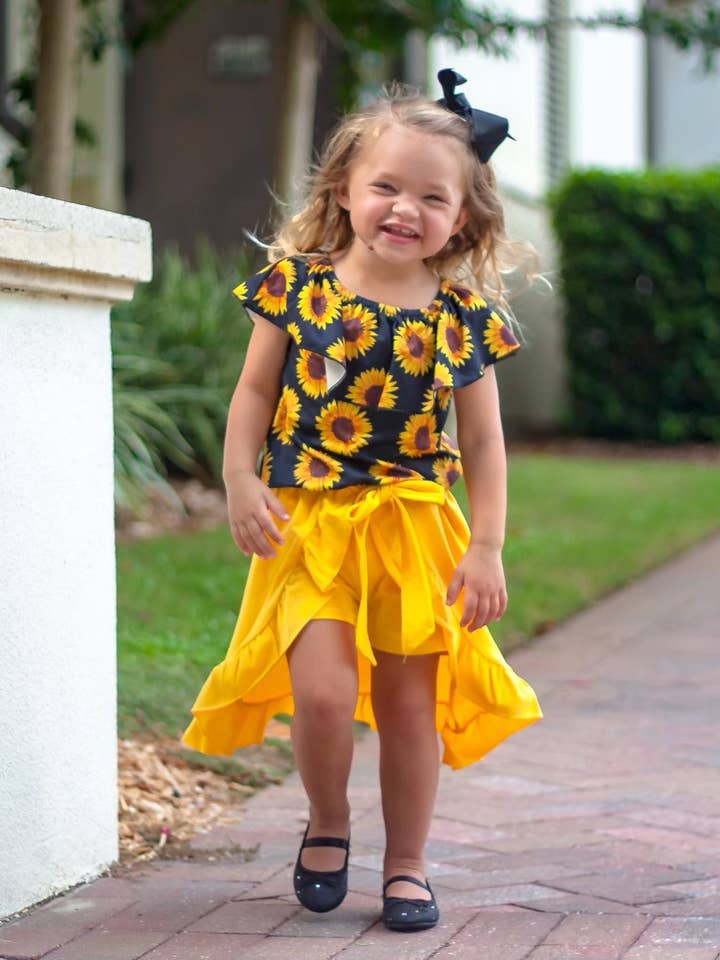 Solros kjoluppsättning för wholesale av Rylee Faith Designs