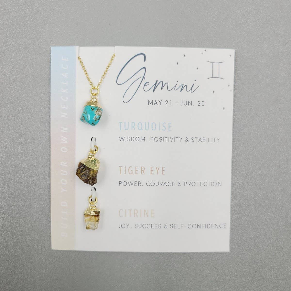 ACCITY - Wholesale Pendant/Charm Necklace - TWELVE CONSTELLATIONS NATURAL STONE NECKLACE_CWAJE10482