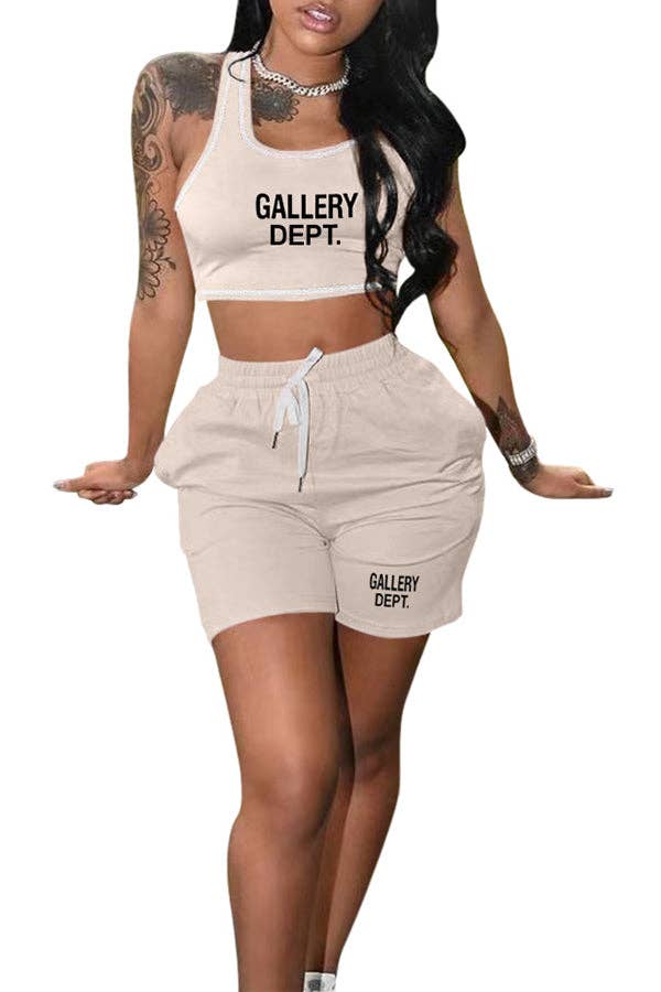 MB Fashion Wholesale - Wholesale Top & Short Set (NOT Loungewear) - Women's - MB FASHION O-NECK PRINTED SHORT SET 323LY10