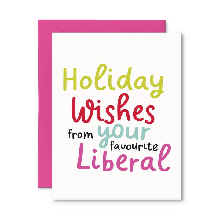 Vœux de vacances de votre carte de Noël libérale préférée pour la vente par Pretty by Her