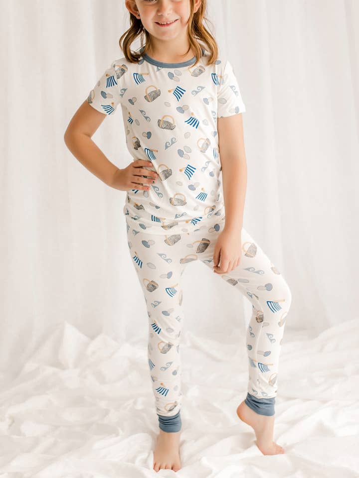 🌊 Tyler - Maine Clam Digger Two Piece Pajama Set for wholesale by Bailey Baby Co.