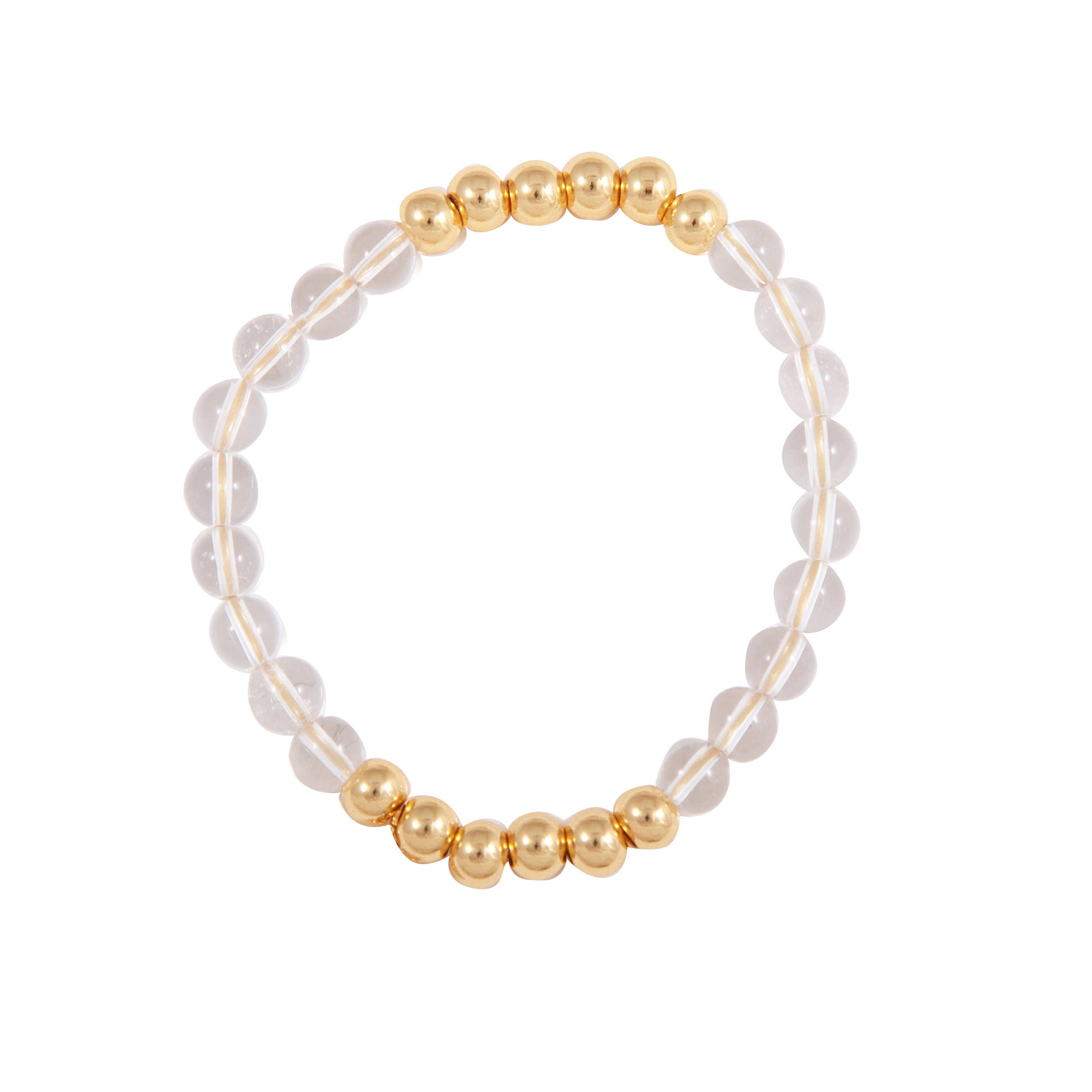 Lucky Star Jewels - Wholesale Beaded Bracelet - Glossy Quarter Bubble Bracelet0