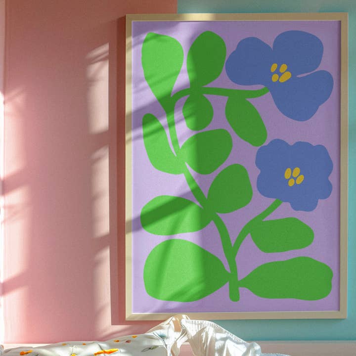 Colourful Flower print for wholesale by Blue Iris Designs Co